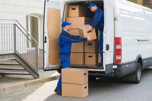 Organized storage space in Plaistow for furniture, boxes, and seasonal belongings