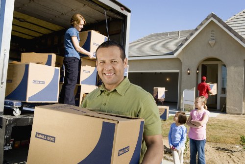 Organised moving boxes and furniture in self storage in Plaistow